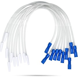 VWJ 10 Pack 20 Inch Leg Bag Extension Tubing – Flexible, Latex-Free Drainage Hose with Connector – Universal Fit for Urine Collection Bags, Leg Bags, and Drain Bags