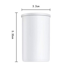 Rebanky 35mm Film Canister Plastic Camera Film Canisters Geocaching Containers with Lids Empty Small Film Cans for Small Storing Household Goods Scientific Experiment 10 Pack,White