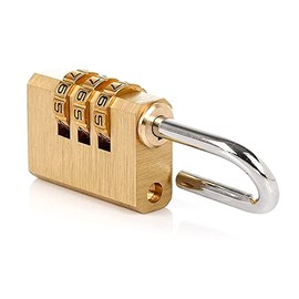 LEDLUX Padlock Combination Lock TSA Padlock Suitcase Small Ring Lock 20mm (3 Cifre)