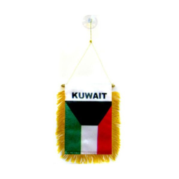 Wholesale lot 12 Kuwait Mini Flag 4''x6'' Window Banner w/suction