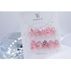 Handmade nail tips - 'Youte';Ice on Ice - short square