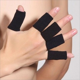 10-Pack Joint Protection Finger Bands Finger Protector Gray