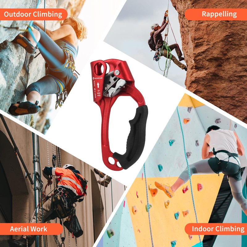 NewDoar Right Hand Ascender Rock Climbing Tree Arborist Rappelling Gear