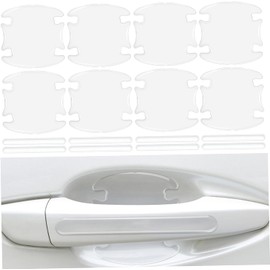 Protector de manija de Puerta Coche, 16 Unidades/Juego, Protector Transparente contra arañazos para manija Puerta Coche, Incluye 8 y 8 Tazas, PVC Autoadhesivo Resistente a Impactos
