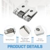 sourcing map 4Pcs Spring Hinge, 1" Length 304 Stainless Steel