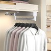 DBREAKS Extendable Clothes Rail for Pull-Out Clothes Hangers, Wardrobe Rail,