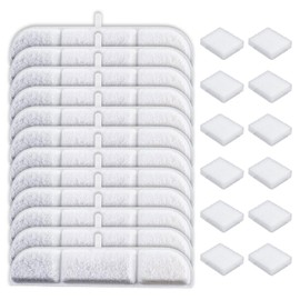 12 Packs Replacement Filters for DownyPaws Pet Wireless Cat Water Fountain 84oz/2.5L, Filter for Cat and Dogs Water Fountain DPWFP6