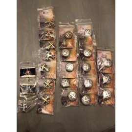 tandy leather cross concho bundle 1 inch new leather work accessories 22 pcs.