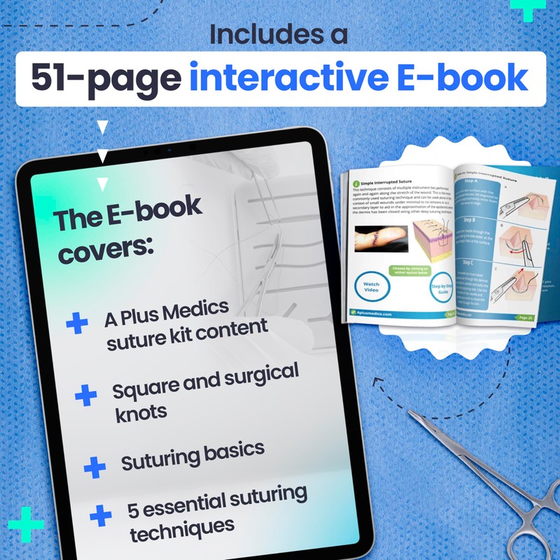 Complete Suture Practice Kit for Medical Students w/How-to Suture HD