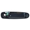 TRQ Door Handle Exterior Outside Black Front LH Driver for