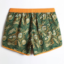 MaaMgic Men's Swimming Shorts, Vintage Retro Board Shorts, Quick-Drying, with Mesh Lining and Adjustable Drawstring, Reusable