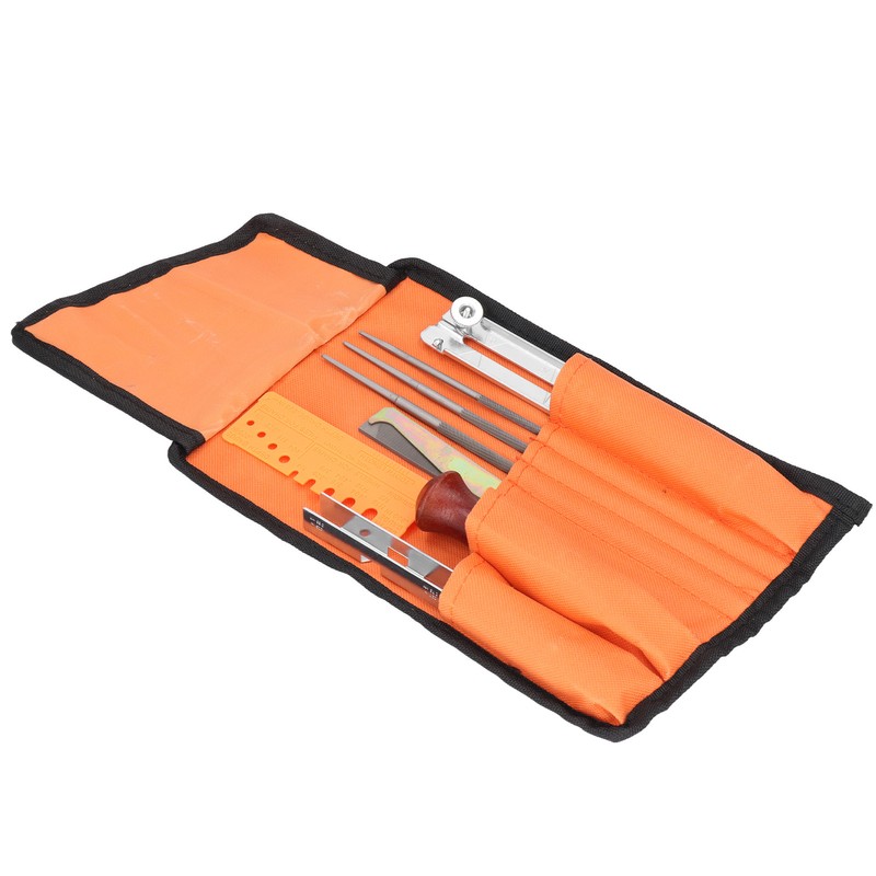 10Pcs Chainsaw Sharpener File Kit Chainsaw Chains Accessory for Garden