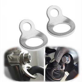 Porotmotor Motorcycle 2pcs Stainless Steel Tie Down Strap Rings Bolt hook Universal for Motorcycle Offroad Dirtbike Street ATV UTV