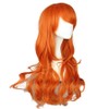 Orange Wig Long Wave (WFIVJ99) / 오렌지 가발 롱 웨이브 (WFIVJ99)