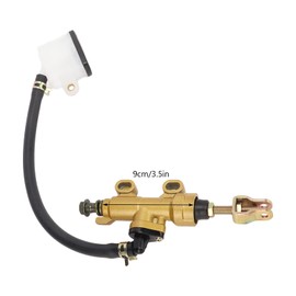 Rear Brake Master Cylinder,Motorcycle Rear Brake Pump Master Cylinder Kit Hydraulic with Reservoir Universal for Motorcycles Off-Road Vehicles and Motorcycles (Square)
