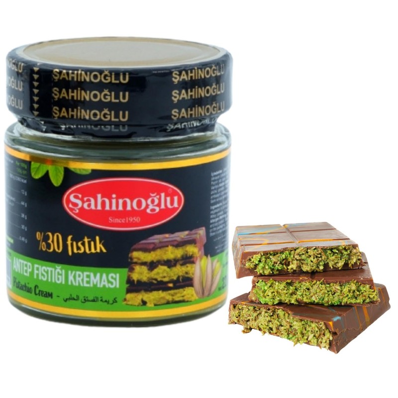 Pistachio Cream, 7.76 oz, Pistachio Butter, Turkish Cream Spread for