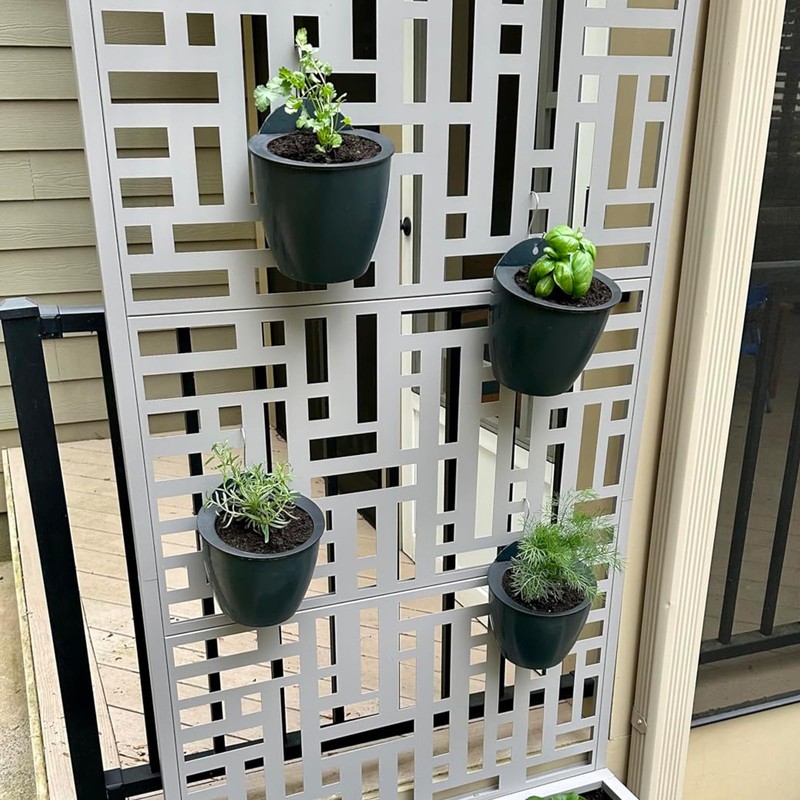 HOIGON 6 Pack 7 Inch Self Water Hanging Plants Pot,