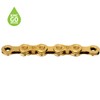 KMC X12 Ti-N Gold 126 Link Waxed Chain