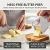 Butter Slicer - One Click Butter Cutter, Dispenser - White