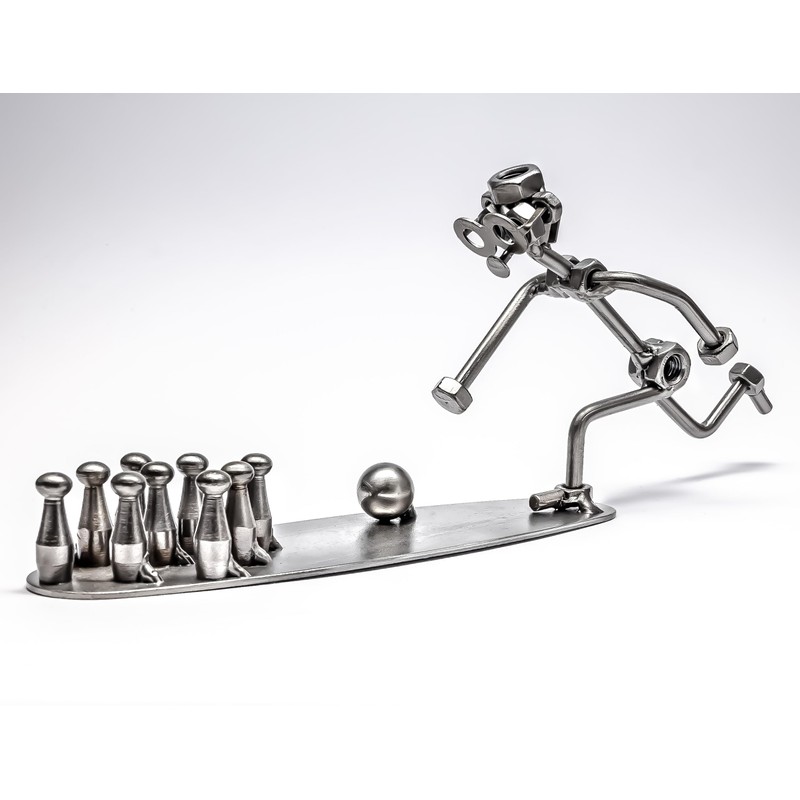 STEEMO Screw Man Bowling Bowling Gift Metal Art Decoration 31
