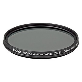 Hoya Evo Antistatic CPL Circular Polarizer Filter - 55mm - Dust / Stain / Water Repellent, Low-Profile Filter Frame