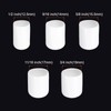 sourcing map 50pcs Round End Protective Caps Rubber Cover 1/2"