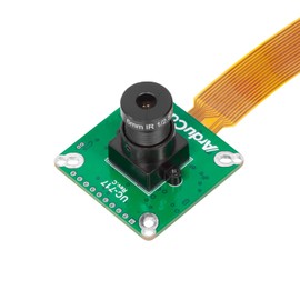 Arducam for Raspberry Pi Camera Module 60fps Global Shutter Camera 1.58MP IMX296 Camera with M12 Lens Equipped with 15-22pin FPC Flexible Cable for Raspberry Pi 5, 3, 4 A/B