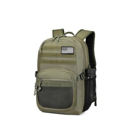 Wotony Military Tactical Backpack for Men Army 3 Days Assault Pack Bag with Molle System for Outdoor Adventures, Military Green, 40L, Tactical Backpack