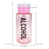 7oz Pink with Word Imprint Push Down Pump Dispenser Empty