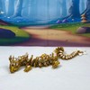Generic 3D Printed Dragon with Dragon Egg, 12"" Gold and