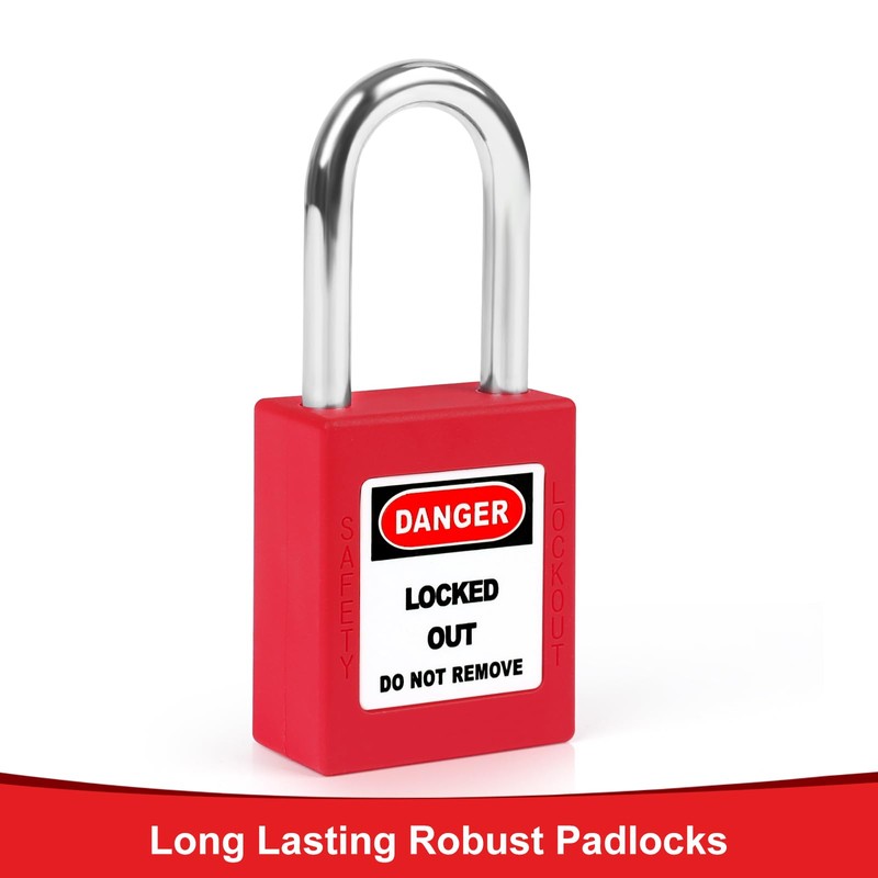BULANGDI Lockout Tagout Locks Set -10pcs Red Loto Locks, Lockout