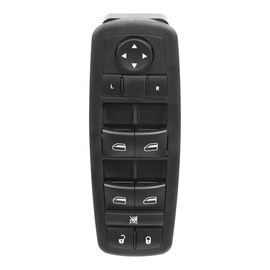 Brock Replacement Front Driver Side Power Window Master Switch 10 Buttons Without Driver and Passenger One Touch Compatible with 2015-2017 Chrysler 200