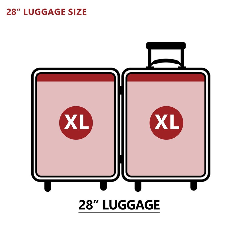 8 XL Travel Vacuum Storage Bags for Clothing with Hand