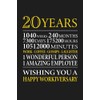 20th Year Work Anniversary: Employee Appreciation Gift for Job Milestone