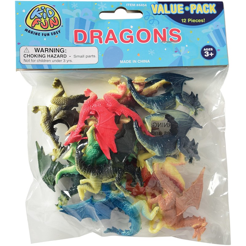 U.S. Toy Assorted Color and Design Mini Dragon Action Figures