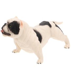 ULTECHNOVO Plastic Bulldog Statue Imitation Bulldog Model for Adorable Desktop Animal Premium Craftsmanship for Home Decor Present for Dog Lovers