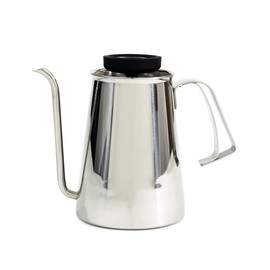 Coffee Kettle Gloss Silver (Coffee Kettle, Gloss Silver) [Niigata/Tsubamesanjo] Beasty Coffee Kettle with Pour and Tip Shape Perfect for Drip