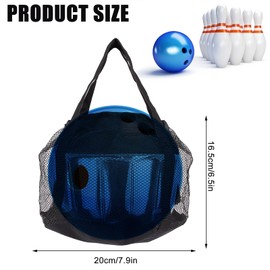 NICENEEDED Bowling Ball Bag for Single Ball, Bowling Ball Tote for Men and Women, Single Bowling Ball Bag Add-On Padded Bowling Tote Bag with Padded Handle for Easy Carrying