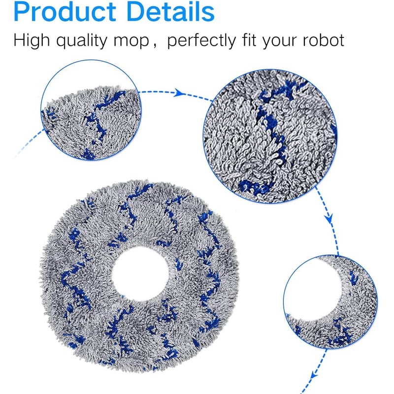 TDDBM Deebot Mopping Pads,Spinning Mopping Pads for ECOVACS Deebot T10