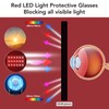 Red LED Light Protective Glasses Eyes Protection for Tanning Goggles