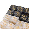 24 Dice Counters Acrylic Marble Creature Stats Clear Numbers Compatible