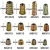 PGMJ 265 Pcs 12 Size M4/M5/M6/M8/M10 Nut Inserts - Zinc