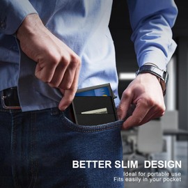 WAYAMY Slim Tarjetero Metalico en Efectivo, Antirrobo con Protección RFID, Aluminio Automática Pop-up Tarjetero, Tarjeteros para Tarjetas con Múltiples Ranuras para Tarjetas