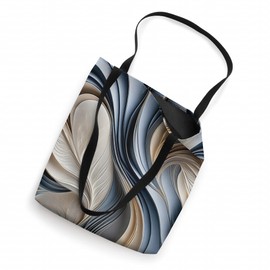 Golden Air - Soft Blue and Gold Flowing Abstract Tote Bag