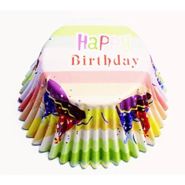 PME BC760 Party Hats Foil Lined Baking Cases for Cupcakes, Standard Size with Deeper Fill, Pack of 30