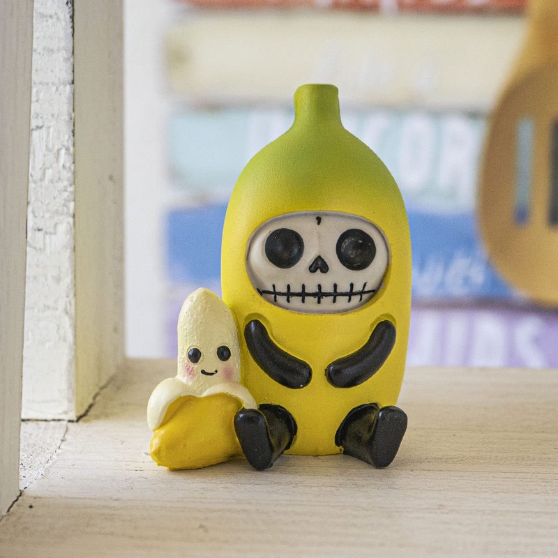 Furrybones Na Na Skull face Character in a Banana Costume