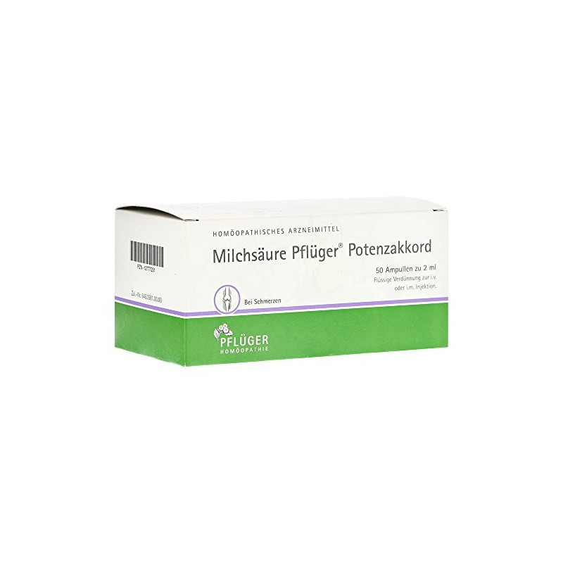 Lactic Acid Pflüger Potency Chord Inj. LSG. Amp. Pack of