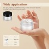 PACKOVE 4 Pcs Cosmetic Glass Jars With Lids Empty Cosmetic