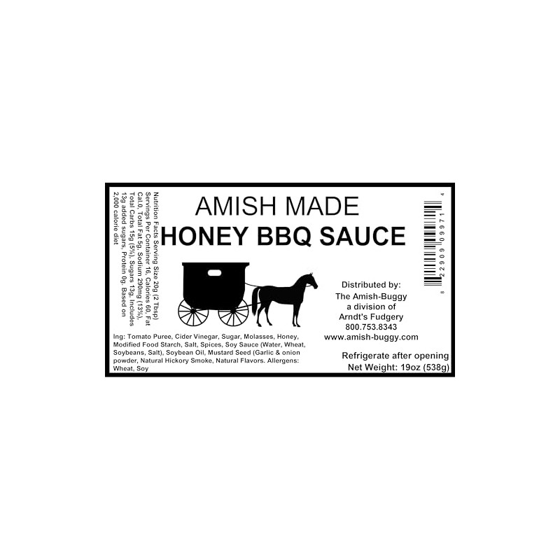 Amish Made BBQ Sauce (Honey (2 Jars))