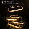 WILLED Solar Step Lights for Outside,4 Pack Warm White Solar